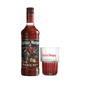 Ром Captain Morgan Dark 0,7 л + стакан хайбол