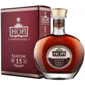 Коньяк Ной Классик 15 лет 0,5 л, в подарочной упаковке